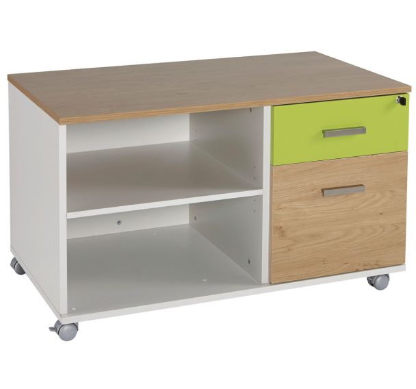 Console mobile 2 tiroirs Linéo Simmob