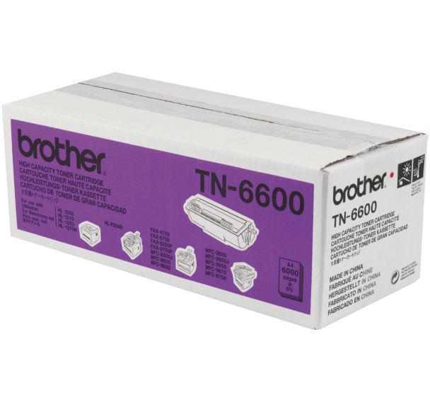 Consom. laser - Brother - TN6300/6600 - 6600 - 6000pages--Noir