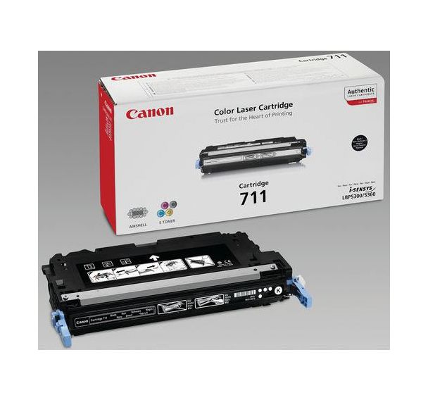Consom. laser - Canon - 708H/711/712 - 711 - 6000pages--Noir