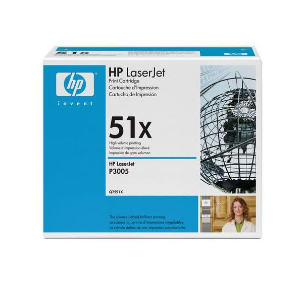 Consom. laser - HP - Q7551xx - Q7551X - 13000pages--Noir