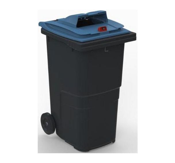 Conteneur 240 L couvercle papier sans prise ventrale