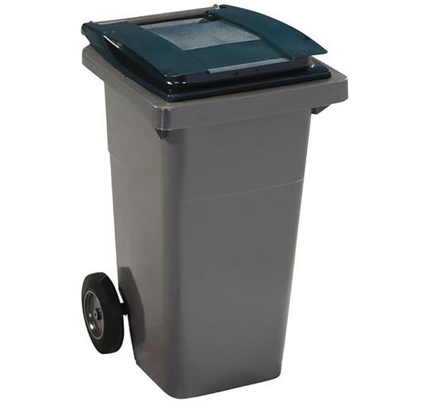 Conteneur à 2 roues - 240 L, Couvercle coloris : Vert