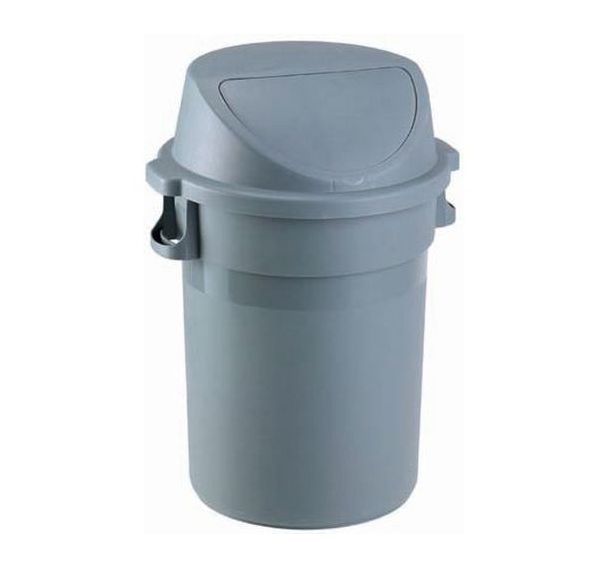 Conteneur à trappe push Maxipush - 80 L - Gris