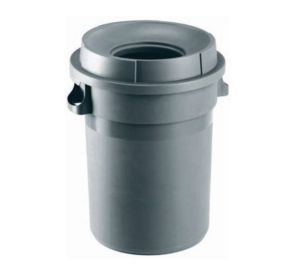 Conteneur avec couvercle entonnoir - Polypropylène - 80 L