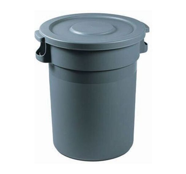Conteneur avec couvercle plat - Polypropylène - 80 L