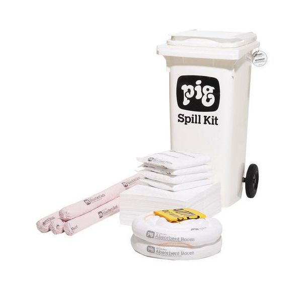 Conteneur d'absorbants pour hydrocarbures - 80 L