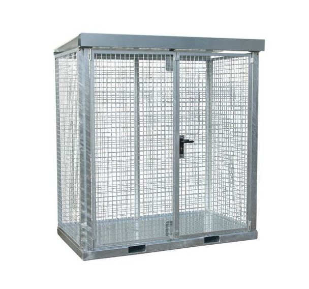 Conteneur de bouteille de gaz sur 3 rangées de 3 bouteilles