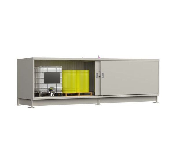 Conteneur extérieur - L.6m 1 niveau - portes coulissantes