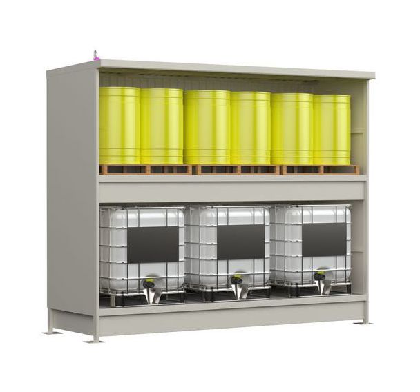 Conteneur extérieur - Longueur 4m 2 niveaux sans portes