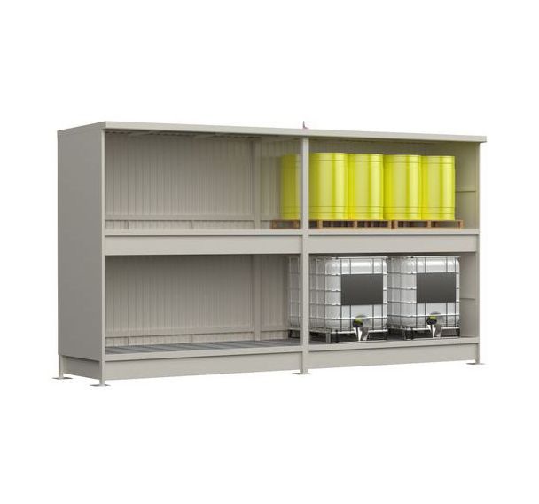 Conteneur extérieur - Longueur 6m 2 niveaux sans portes