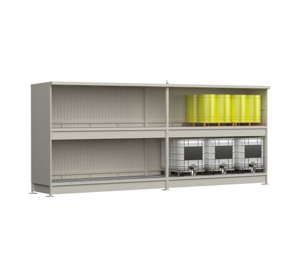 Conteneur extérieur - Longueur 8m 2 niveaux sans portes
