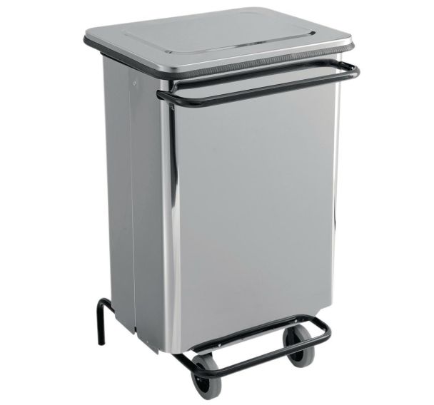 Conteneur mobile à pédale frontale amovible 70L - Manutan Expert