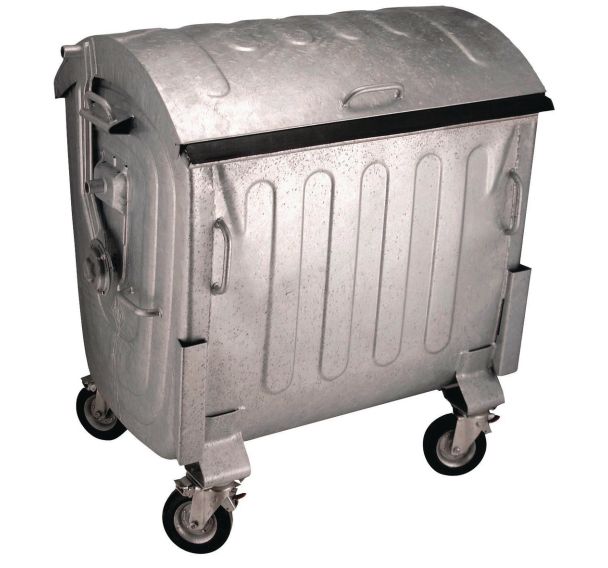 Conteneur mobile en acier galvanisé - 1100 L