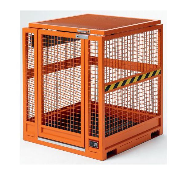Conteneur multifunction Orange- Dim.1000x1100x1100/21100h mm