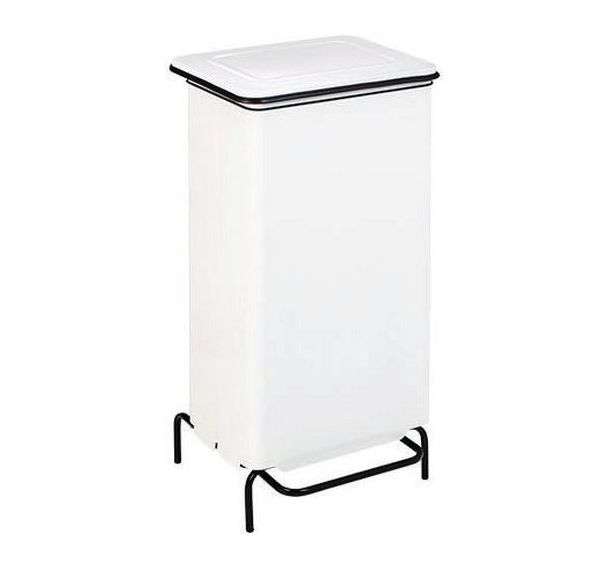 Conteneur statique à pédale Contifix Color - Blanc - 110 L