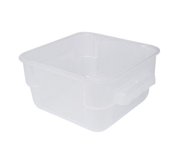 Conteneur en polypropylène blanc translucide sans couvercle