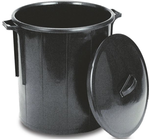 Conteneurs cylindriques, Coloris : Noir