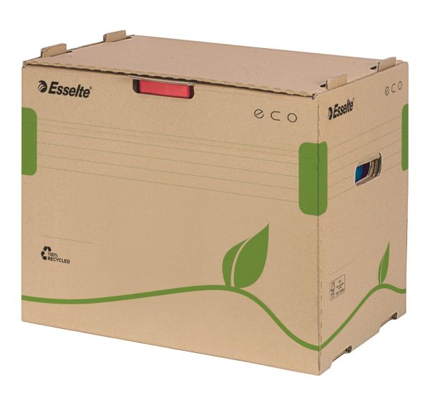 Conteneurs pour classeurs à levier, Esselte Eco, Brun