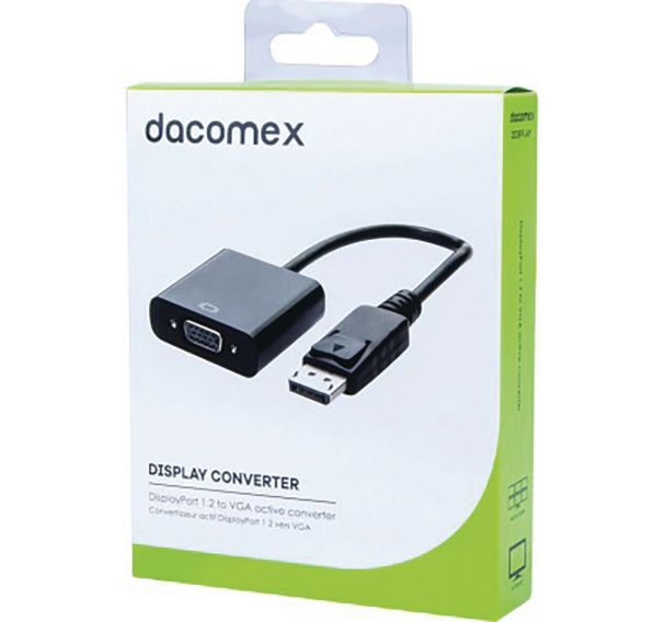 Convertisseur actif DisplayPort 1.2 vers VGA DACOMEX