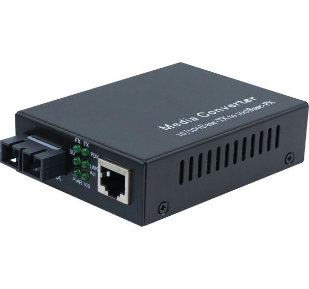 Convertisseur fibre optique 100F Monomode vers RJ45