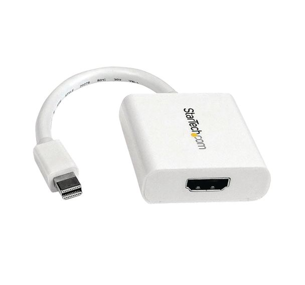 Convertisseur vidéo Mini DisplayPort vers HDMI-Blanc