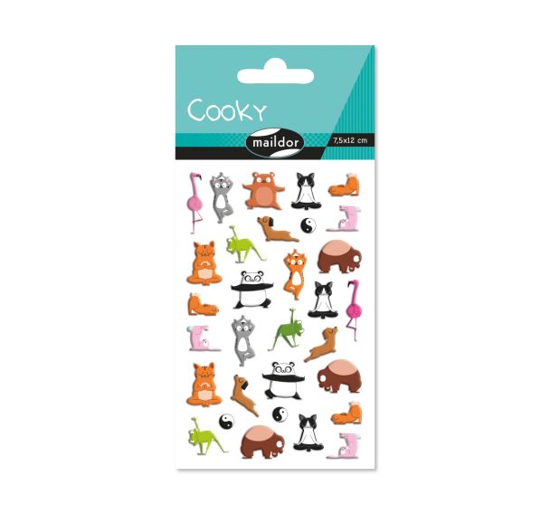Cooky, Sach 1 pl 7,5x12cm, Animaux Yoga