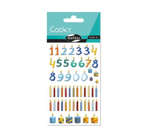 Cooky, Sach 1 pl 7,5x12cm, Bougies