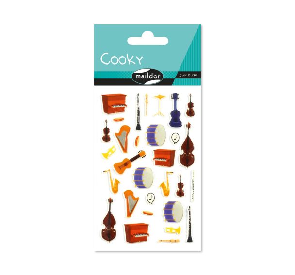 Cooky, Sach 1 pl 7,5x12cm, Instruments de musique