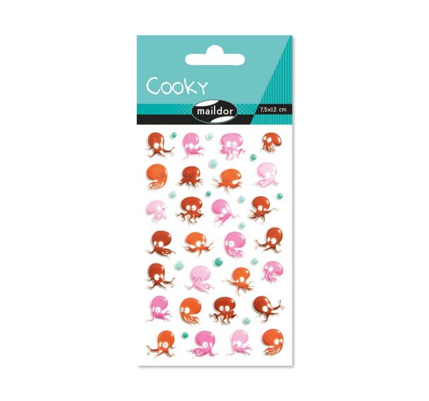 Cooky, Sach 1 pl 7,5x12cm, Poulpes