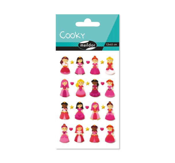 Cooky, Sach 1 pl 7,5x12cm, Princesses 2