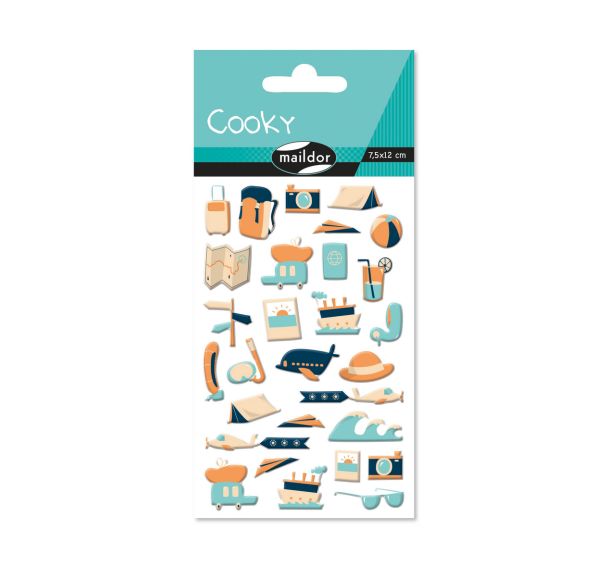 Cooky, Sach 1 pl 7,5x12cm, Voyages/Autour du monde