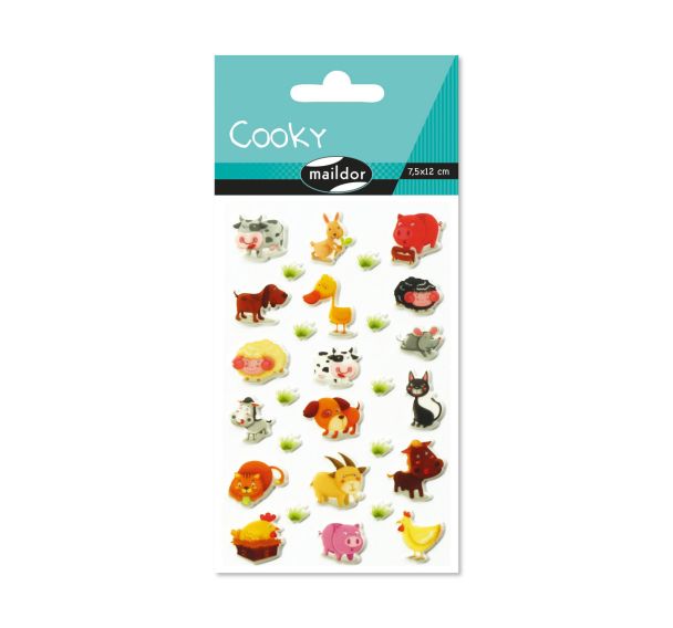 Cooky, Sach 1 pl 7,5x2cm, Animaux de la ferme