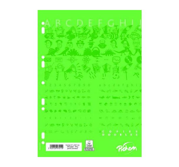 Copies doubles 200 pages 90g A4 perforées 5x5 (Etui de 50)