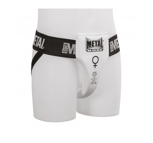 Coquille pour femme Métal Boxe Blanc