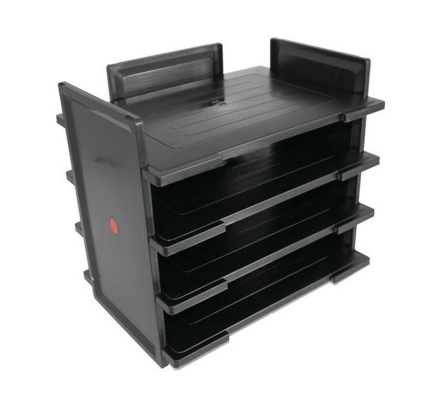 Corbeille à courrier TWIN FLEX  Noir