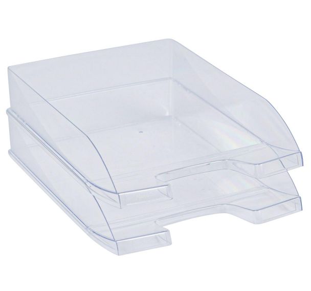 Corbeille à courrier transparente - Manutan