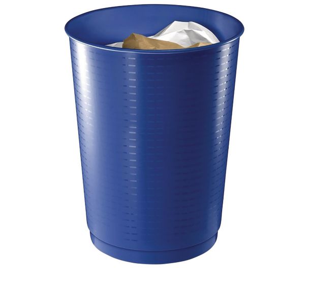Corbeille à déchets bleu cobalt - 40 L