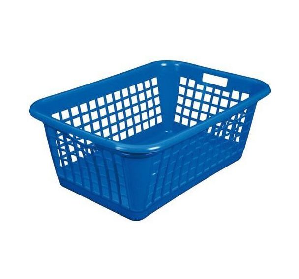Corbeille à linge - 61x42x24cm - Aluminium et plastique