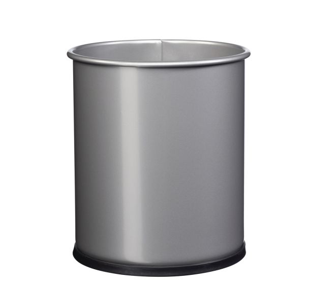 Corbeille à papier Papea 8 L 9006 Alu
