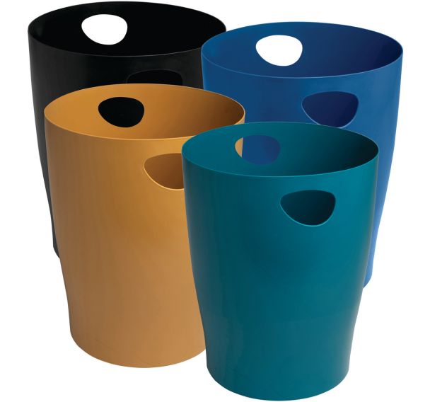 Corbeille à papier assorti Ecobin Neo Deco - Lot de 8 - Exacompta