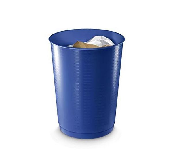 Corbeille à papier géante 'gloss' - Bleu