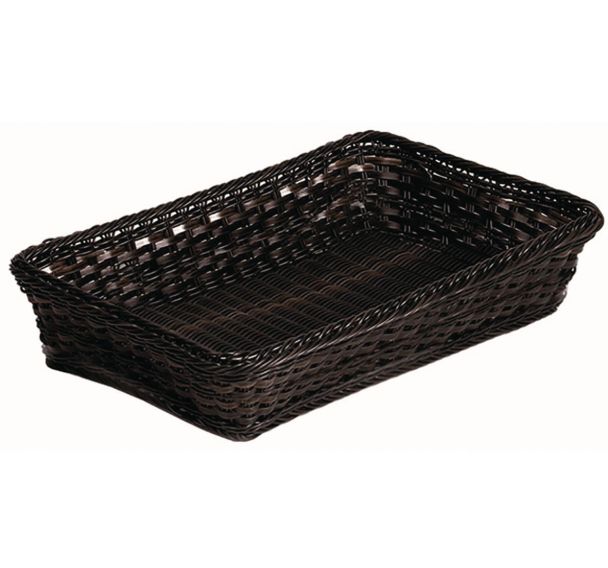 Corbeille à viennoiserie en polypropylène GN1/1 noir/beige