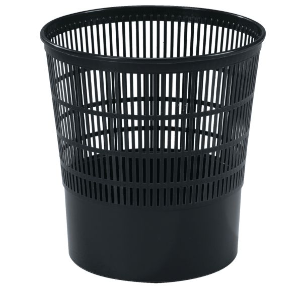 Corbeille ajourée Basic 16 L noir