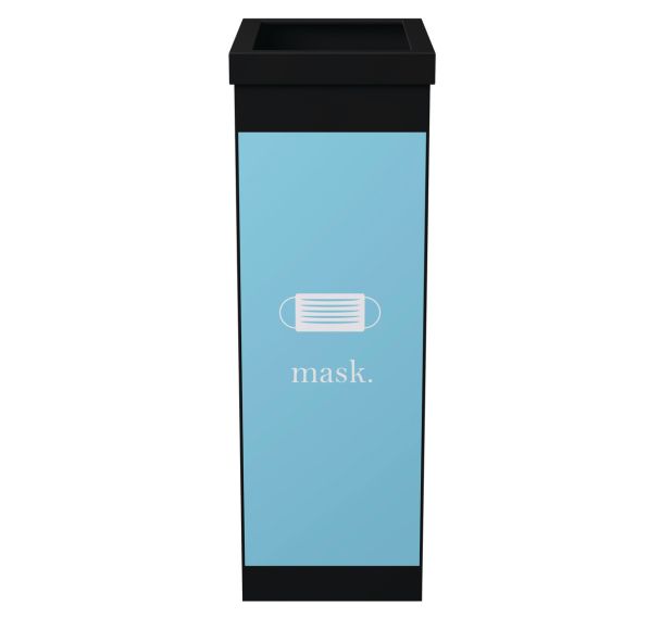 Corbeille de tri sélectif – Noire – 60 L - Paperflow