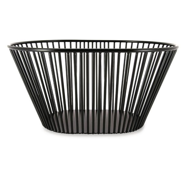 Corbeille métal noir 32x23 cm-Revol