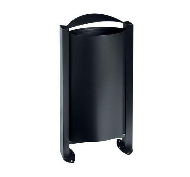 Corbeille sur pied 60l ligne Arkea gris anthracite