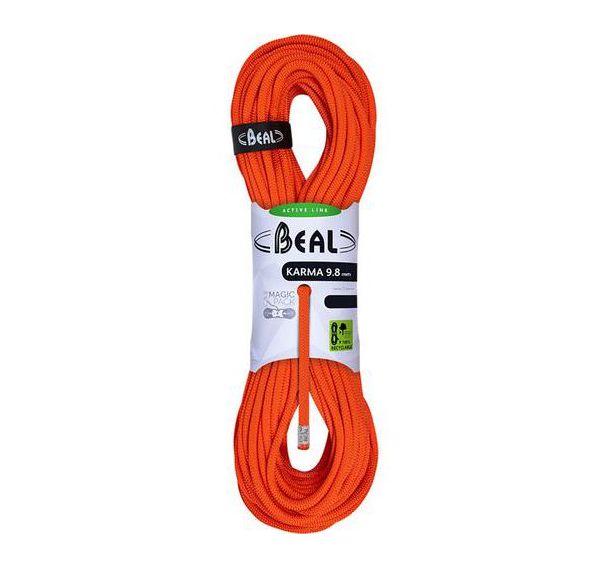 Corde Escalade - Beal - Karma orange - diamètre 9, 8mm