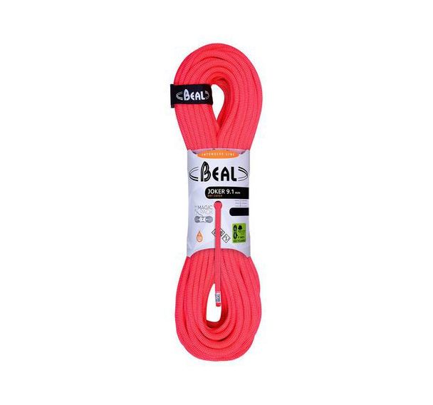 Corde d'escalade Beal Joker diamètre 9, 1mm Orange