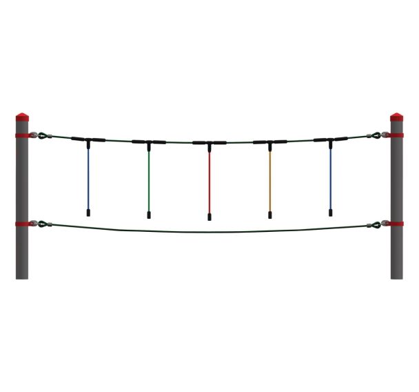 Corde d'équilibre - sans poteaux