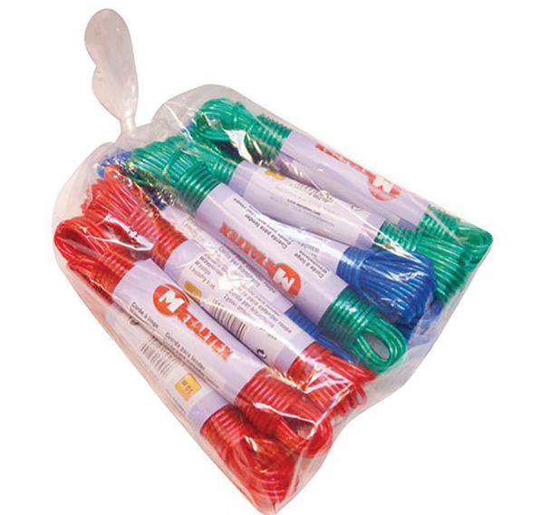 Corde linge 10m plastif.renf. 405210